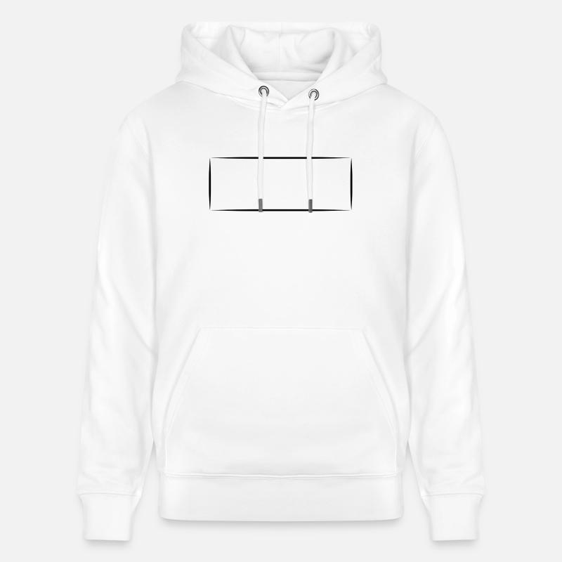 Forme Rectangle Carré - Sweat à capuche bio CRUISER Stanley/Stella Unisexe - blanc