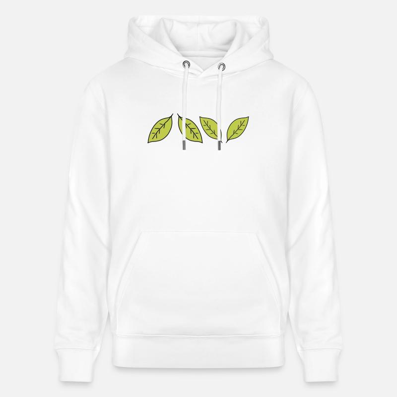 vier Blätter blatt symbol - Stanley/Stella Unisex Bio-Hoodie CRUISER  - Weiß
