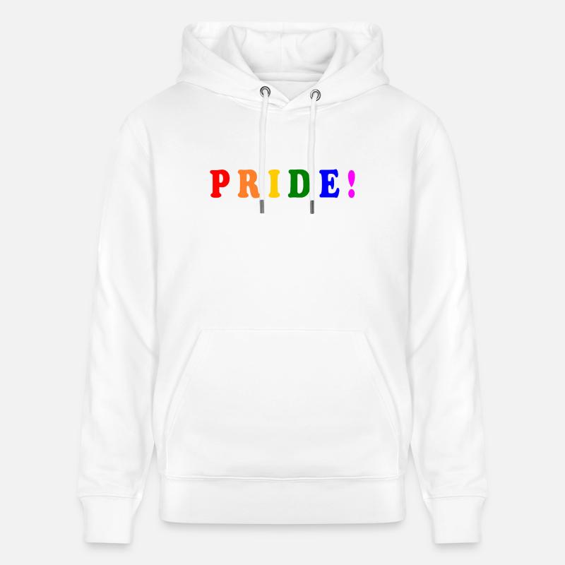 Pride - Sweat à capuche bio CRUISER Stanley/Stella Unisexe - blanc