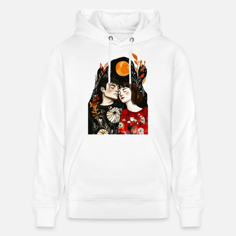 L’amour est partout - Sweat à capuche bio CRUISER Stanley/Stella Unisexe - blanc