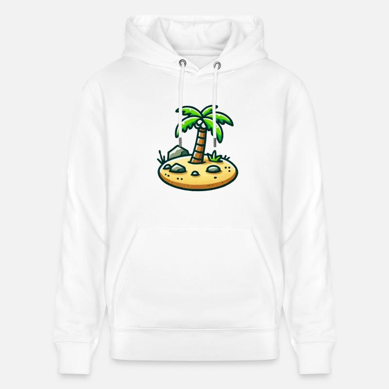 Bande dessinée insulaire - Sweat à capuche bio CRUISER Stanley/Stella Unisexe - blanc