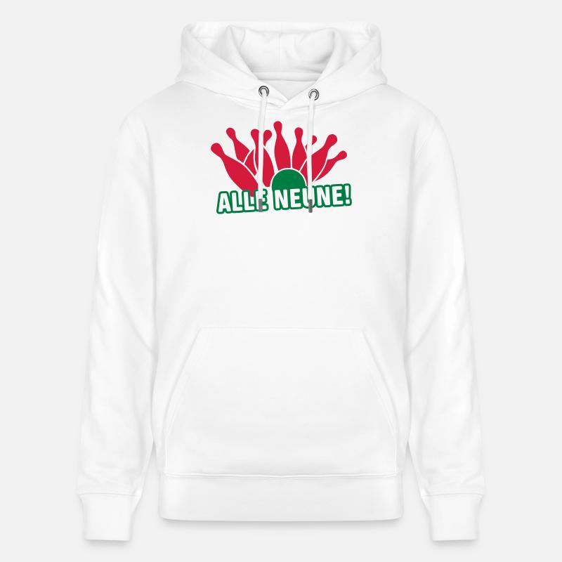 Bowling - tout neuf! Cône - Sweat à capuche bio CRUISER Stanley/Stella Unisexe - blanc