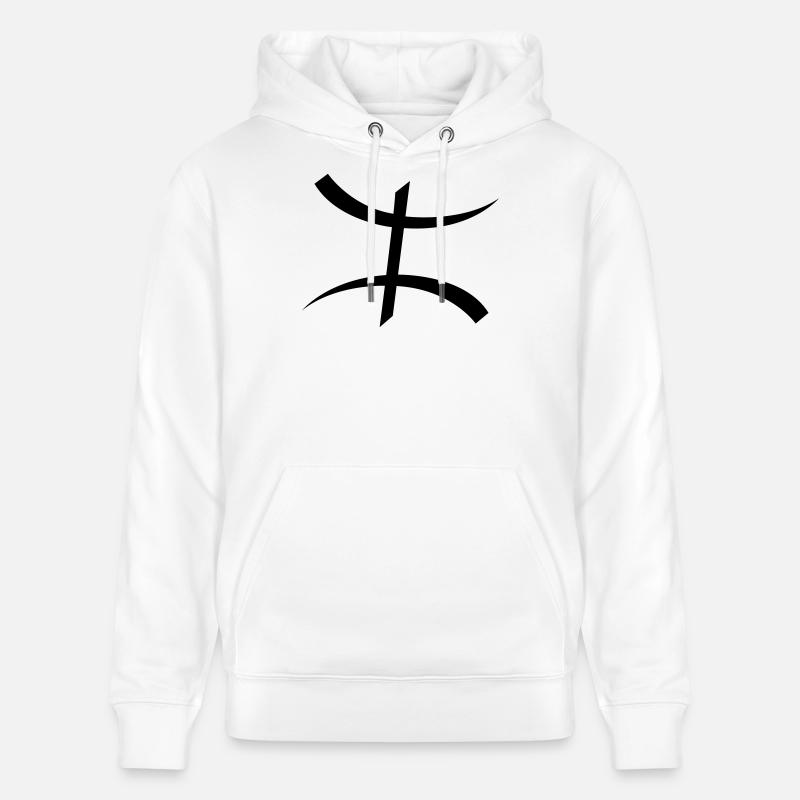 Symbole Kabyle par Helfspawn - Sweat à capuche bio CRUISER Stanley/Stella Unisexe - blanc