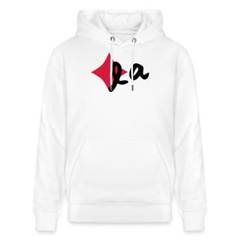 Karola - Stanley/Stella Unisex Bio-Hoodie CRUISER  - Weiß - Vorne - Alina (178cm) & Michal (187cm)