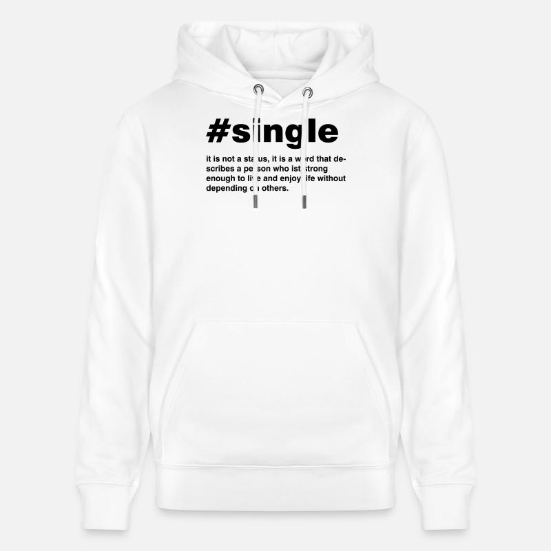 Simple est pas un statut - Sweat à capuche bio CRUISER Stanley/Stella Unisexe - blanc