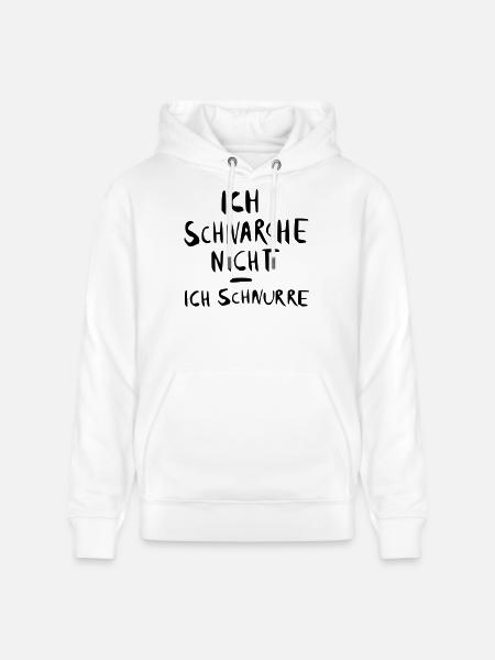 ich schnarche nicht - ich - Stanley/Stella Unisex Bio-Hoodie CRUISER  - Weiß