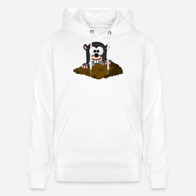 Molecule comic style - Stanley/Stella CRUISER Unisex Organic Hoodie - white