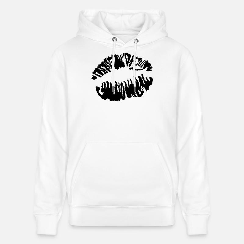 Bouche Rosebud - Sweat à capuche bio CRUISER Stanley/Stella Unisexe - blanc