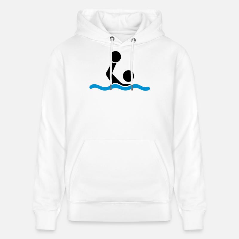 water polo - Sweat à capuche bio CRUISER Stanley/Stella Unisexe - blanc