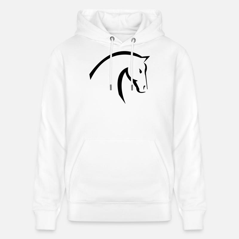 Pferd - Stanley/Stella Unisex Bio-Hoodie CRUISER  - Weiß