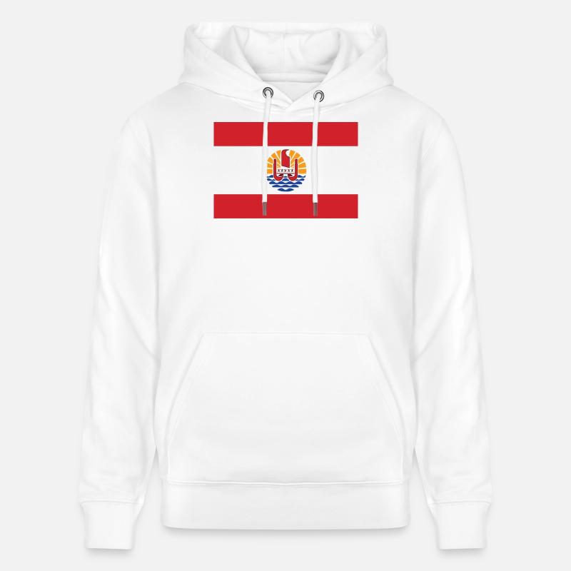 Polynésie - Sweat à capuche bio CRUISER Stanley/Stella Unisexe - blanc