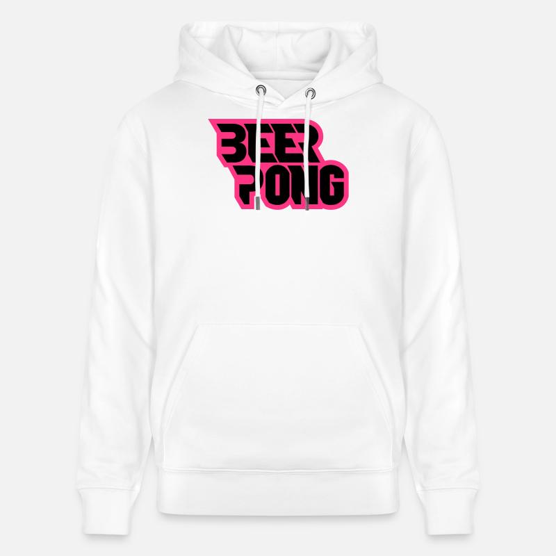 Bière Pong style 90s - Sweat à capuche bio CRUISER Stanley/Stella Unisexe - blanc