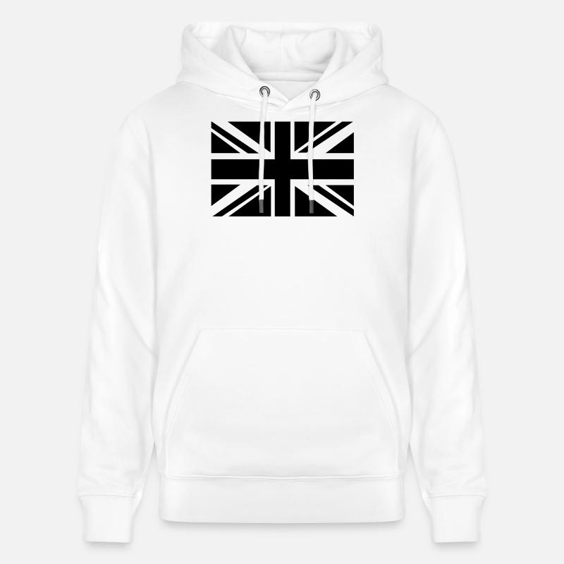 British Flag - Stanley/Stella CRUISER Unisex Organic Hoodie - white