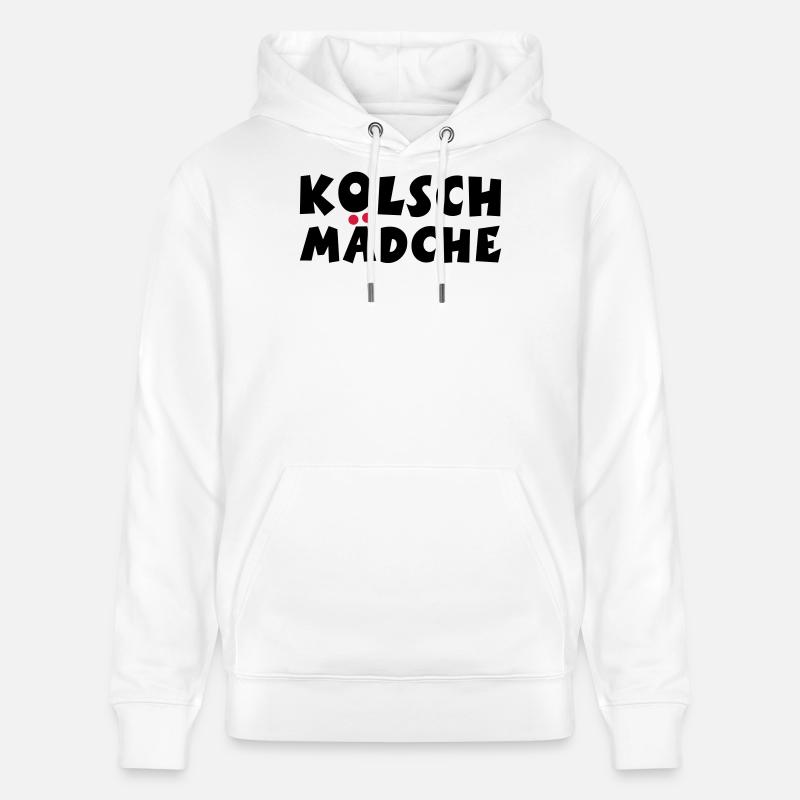 Kölsch Mädche - Ein Mädchen aus Köln - Stanley/Stella Unisex Bio-Hoodie CRUISER  - Weiß