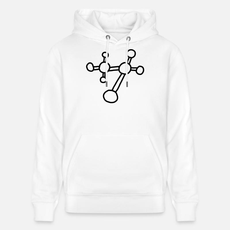 Atom molecule / physics mechanics lattice atomicon - Stanley/Stella CRUISER Unisex Organic Hoodie - white