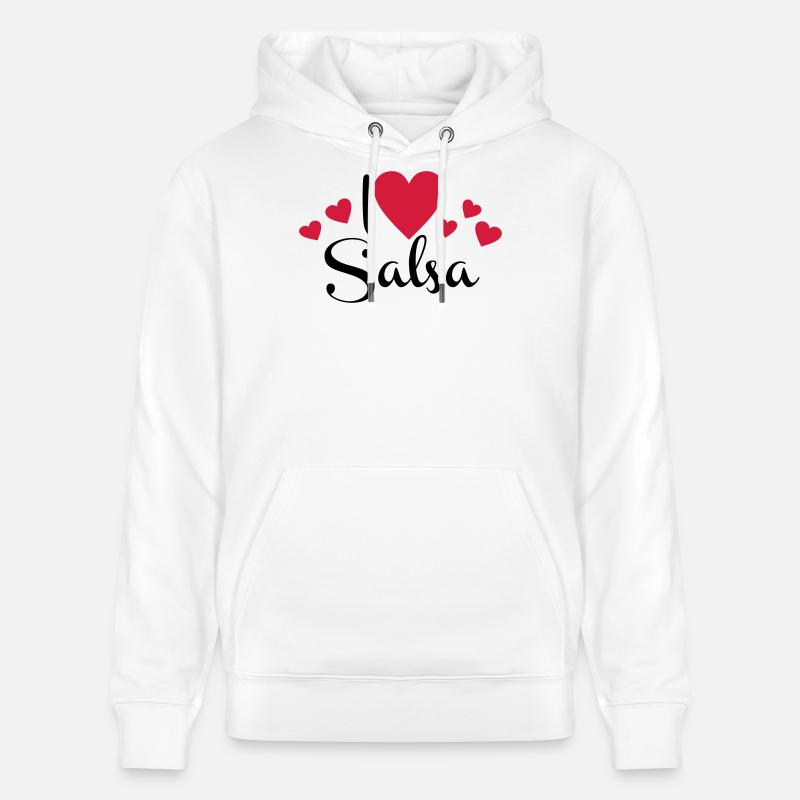2541614 113586423 salsa - Sweat à capuche bio CRUISER Stanley/Stella Unisexe - blanc