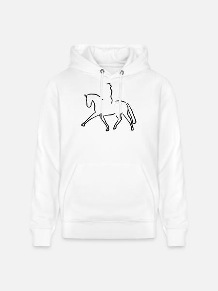 2541614 14699469 dressur - Stanley/Stella Unisex Bio-Hoodie CRUISER - Weiß