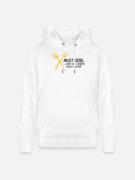 2541614 15142795 mistkerl - Stanley/Stella CRUISER Unisex Organic Hoodie - white