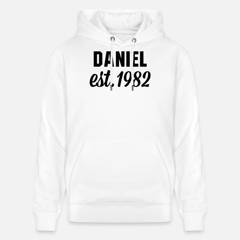 Daniel est 1982 - Stanley/Stella Unisex Bio-Hoodie CRUISER  - Weiß
