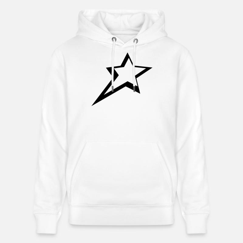 Étoiles - Sweat à capuche bio CRUISER Stanley/Stella Unisexe - blanc