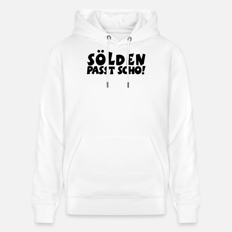 Sölden Passt Scho! - Stanley/Stella Unisex Bio-Hoodie CRUISER  - Weiß