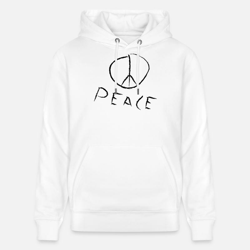 peace exit-shirt - Stanley/Stella Unisex Bio-Hoodie CRUISER  - Weiß