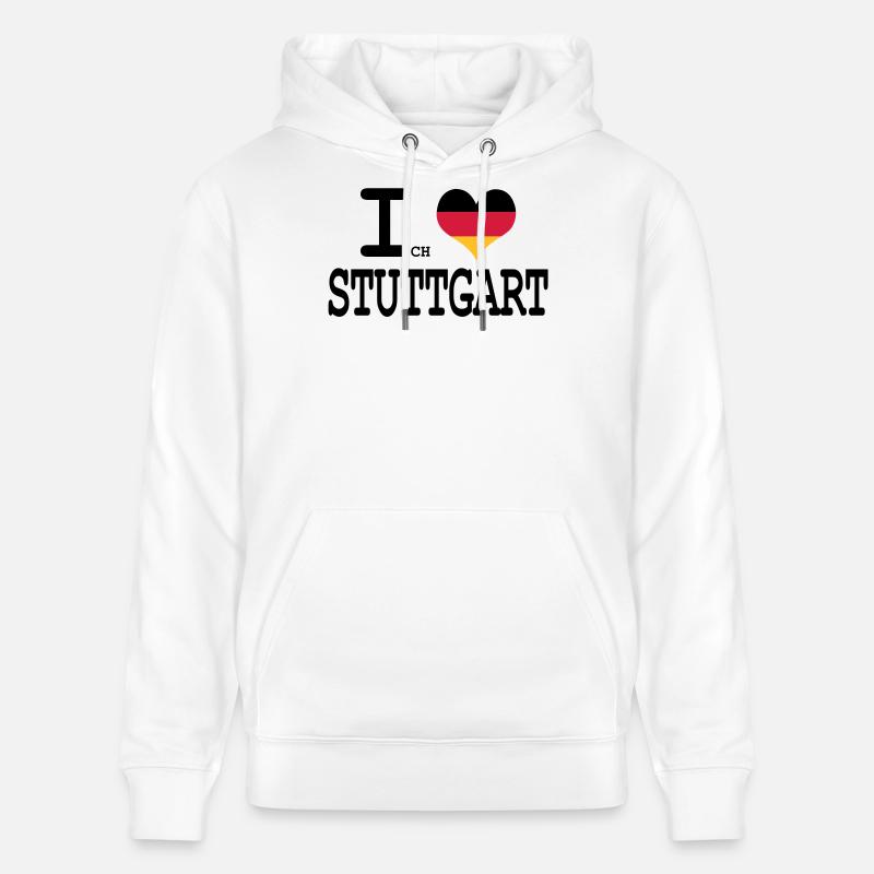 ich liebe stuttgart - Stanley/Stella Unisex Bio-Hoodie CRUISER  - Weiß