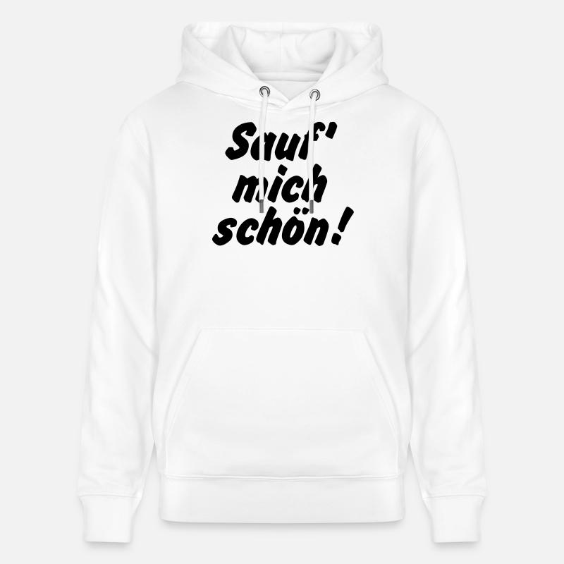 Sauf mich schön - Sweat à capuche bio CRUISER Stanley/Stella Unisexe - blanc