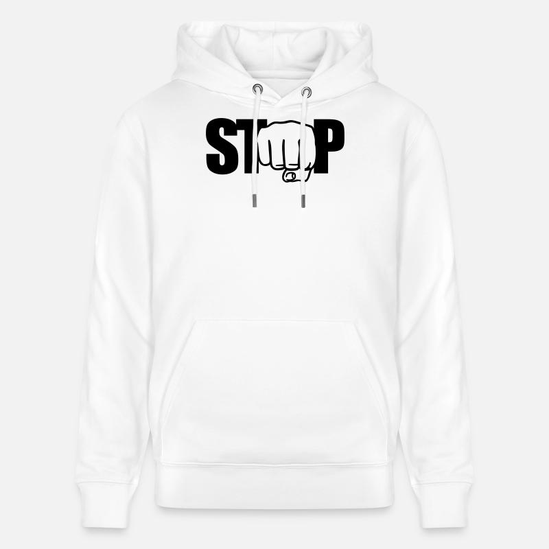 Stop Faust - Stanley/Stella Unisex Bio-Hoodie CRUISER  - Weiß