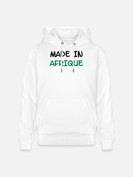 Made in AFRIQUE ! - Sweat à capuche bio CRUISER Stanley/Stella Unisexe - blanc