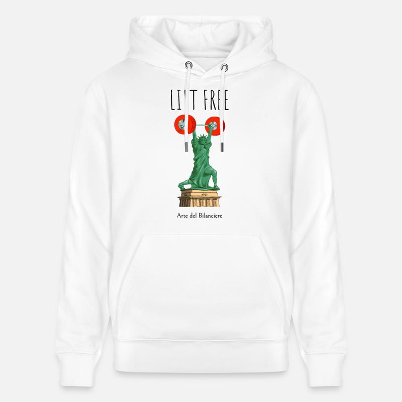 ascenseur de liberté - Sweat à capuche bio CRUISER Stanley/Stella Unisexe - blanc