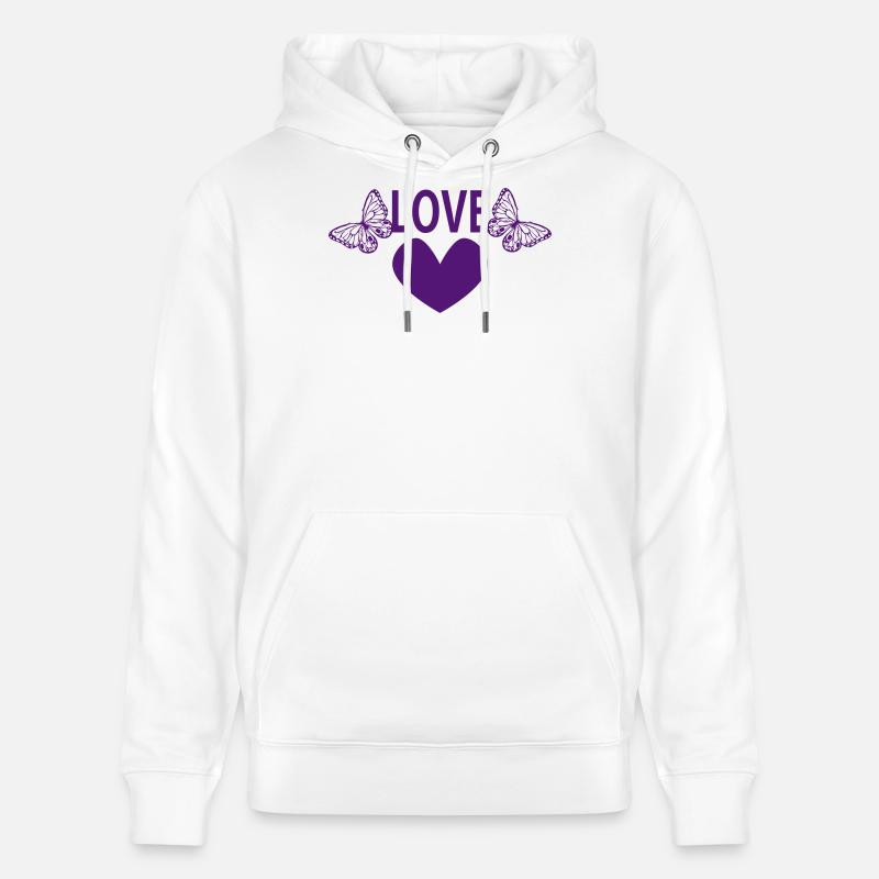 AMOUR - Sweat à capuche bio CRUISER Stanley/Stella Unisexe - blanc