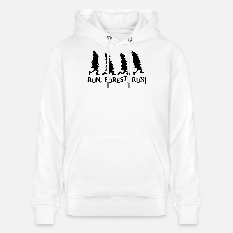 Forêt Run Run - Sweat à capuche bio CRUISER Stanley/Stella Unisexe - blanc