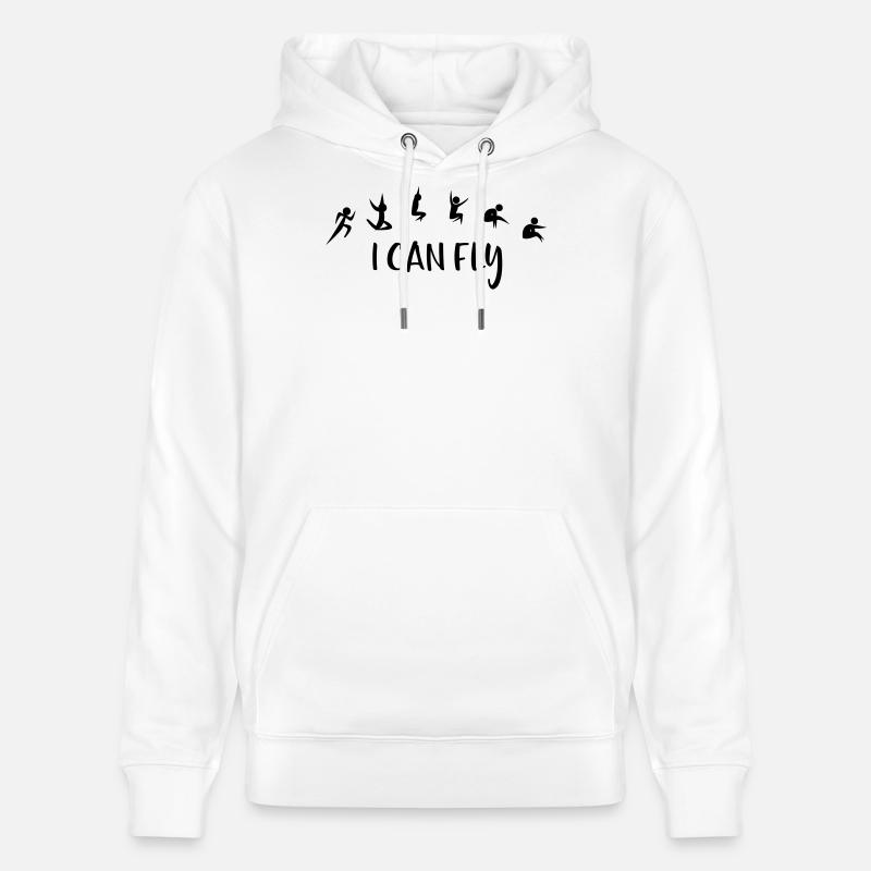 Weitsprung - Stanley/Stella Unisex Bio-Hoodie CRUISER  - Weiß