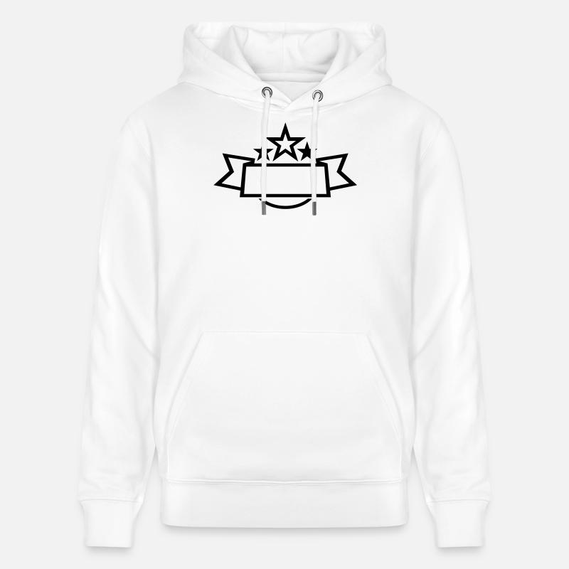 bannière étoiles - Sweat à capuche bio CRUISER Stanley/Stella Unisexe - blanc