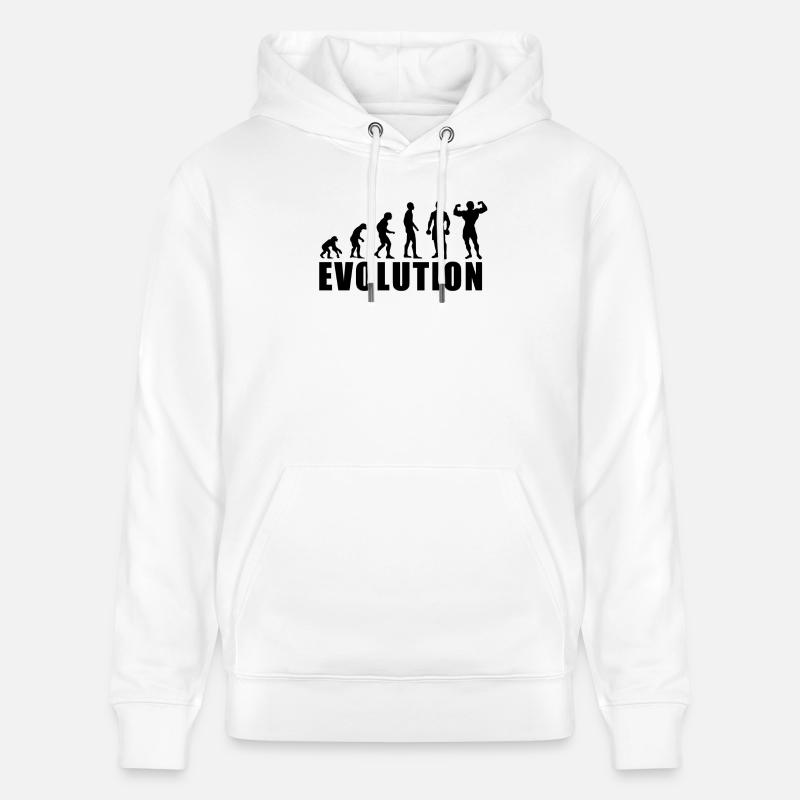 Cadeau EVOLUTION BODY BUILDING - Sweat à capuche bio CRUISER Stanley/Stella Unisexe - blanc