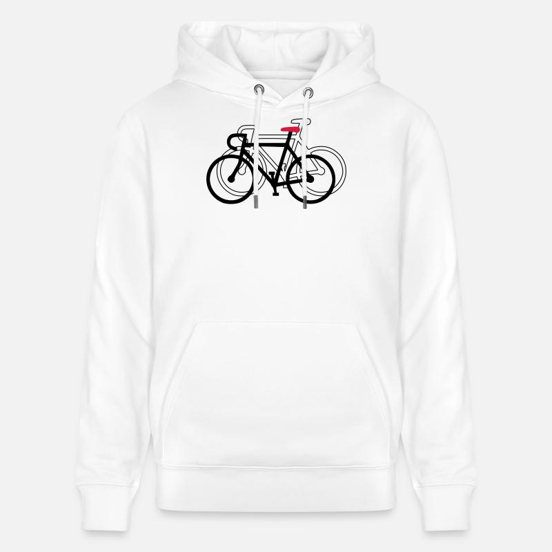 roue - Sweat à capuche bio CRUISER Stanley/Stella Unisexe - blanc