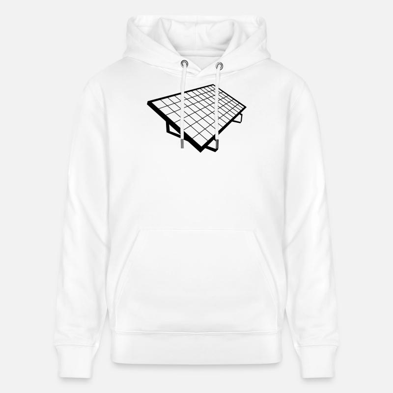 solar panel Solar System - Stanley/Stella CRUISER Unisex Organic Hoodie - white