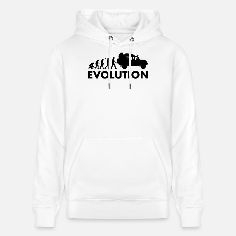 Defender 110 Offroad Evolution - Stanley/Stella Unisex Bio-Hoodie CRUISER  - Weiß