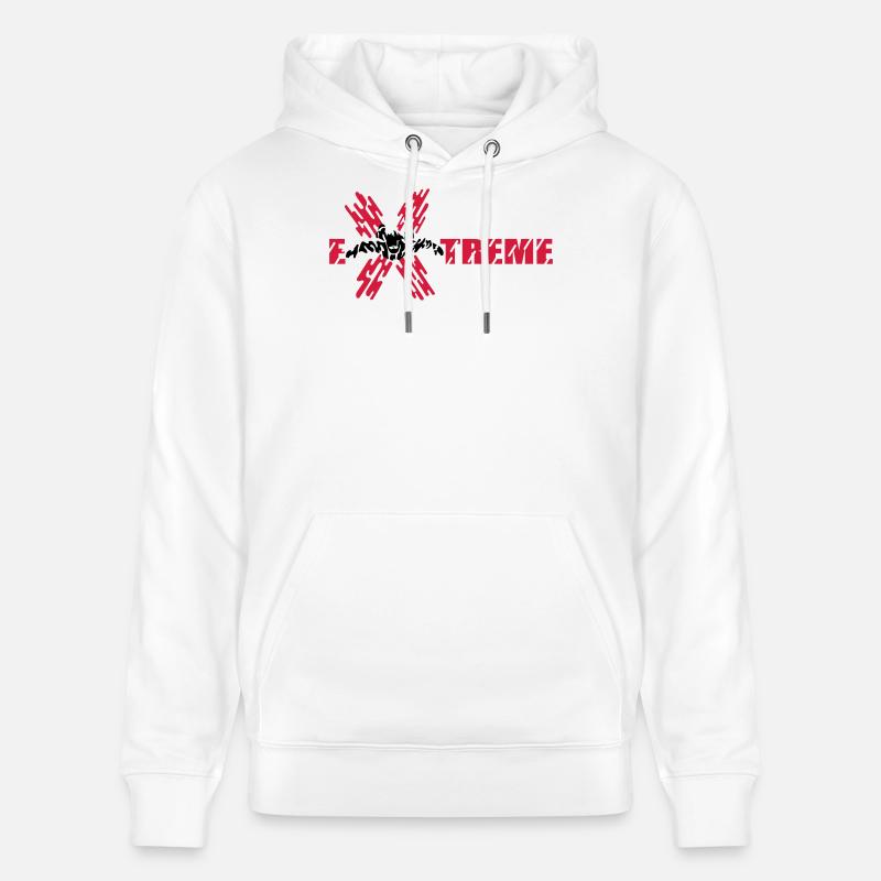 skydiver extreme - Stanley/Stella Unisex Bio-Hoodie CRUISER  - Weiß
