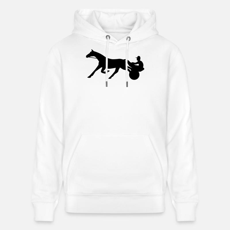 Harness Racing - Sweat à capuche bio CRUISER Stanley/Stella Unisexe - blanc