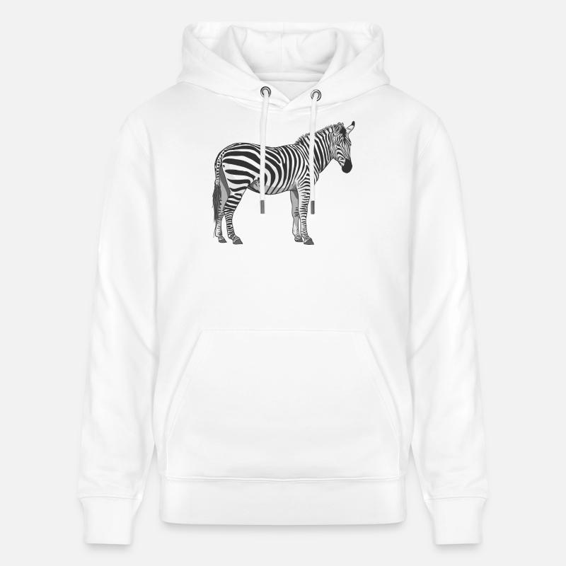 le zèbre - Sweat à capuche bio CRUISER Stanley/Stella Unisexe - blanc