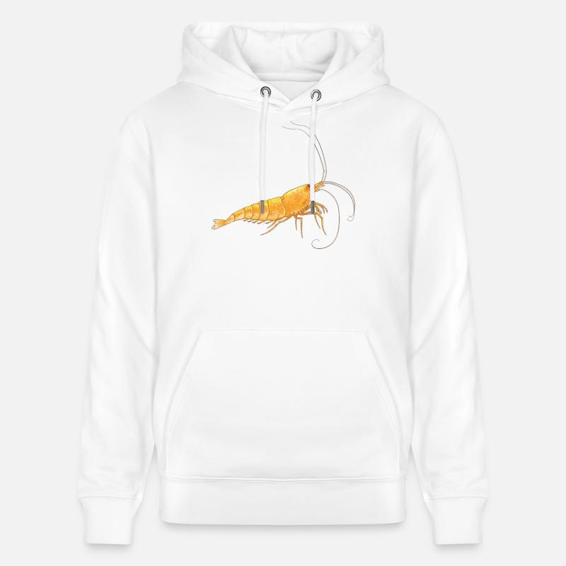 Orange Sakura - Sweat à capuche bio CRUISER Stanley/Stella Unisexe - blanc