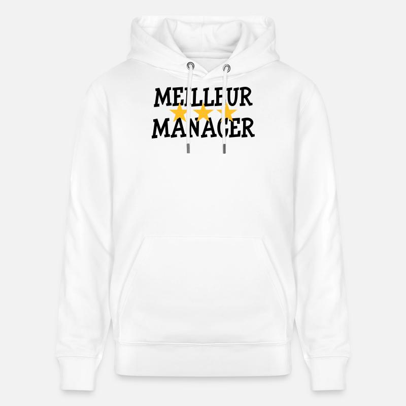 Meilleur Manager - Sweat à capuche bio CRUISER Stanley/Stella Unisexe - blanc