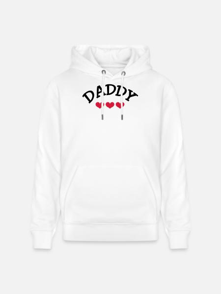 Daddy - Stanley/Stella CRUISER Unisex Organic Hoodie - white