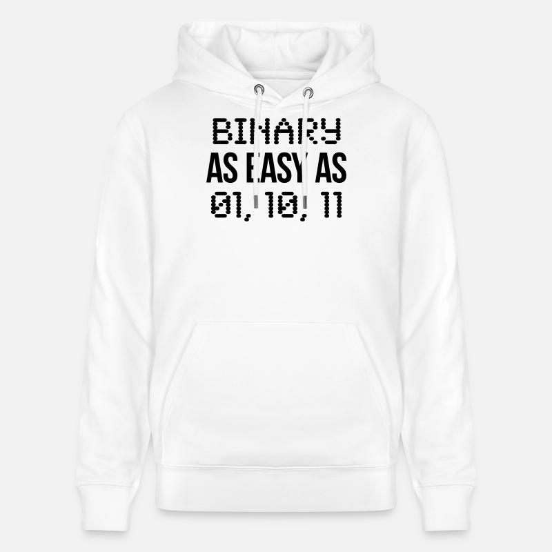 binary - Stanley/Stella Unisex Bio-Hoodie CRUISER  - Weiß