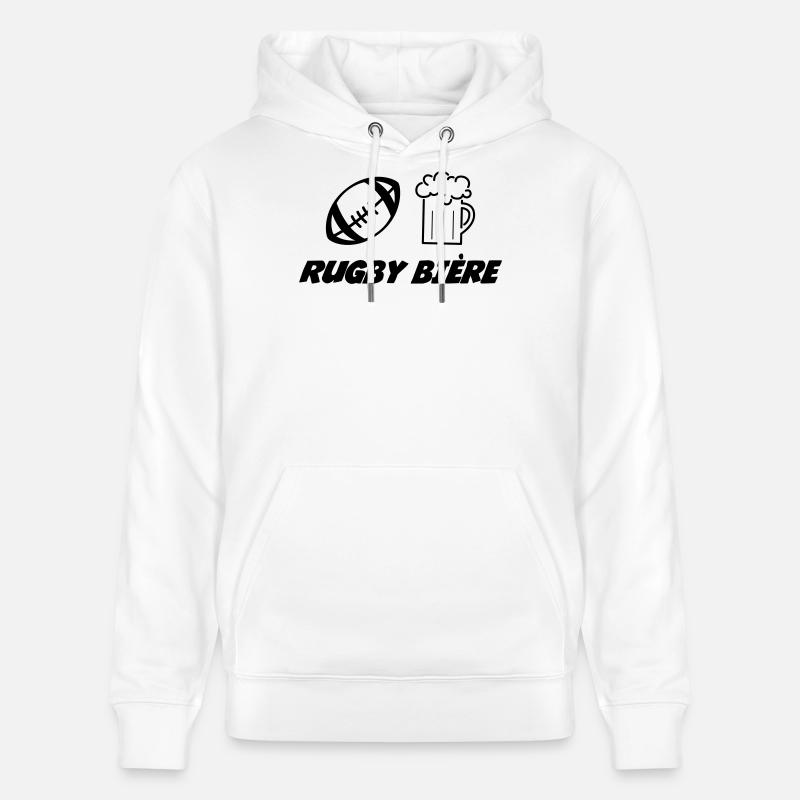 Rugby - Sweat à capuche bio CRUISER Stanley/Stella Unisexe - blanc