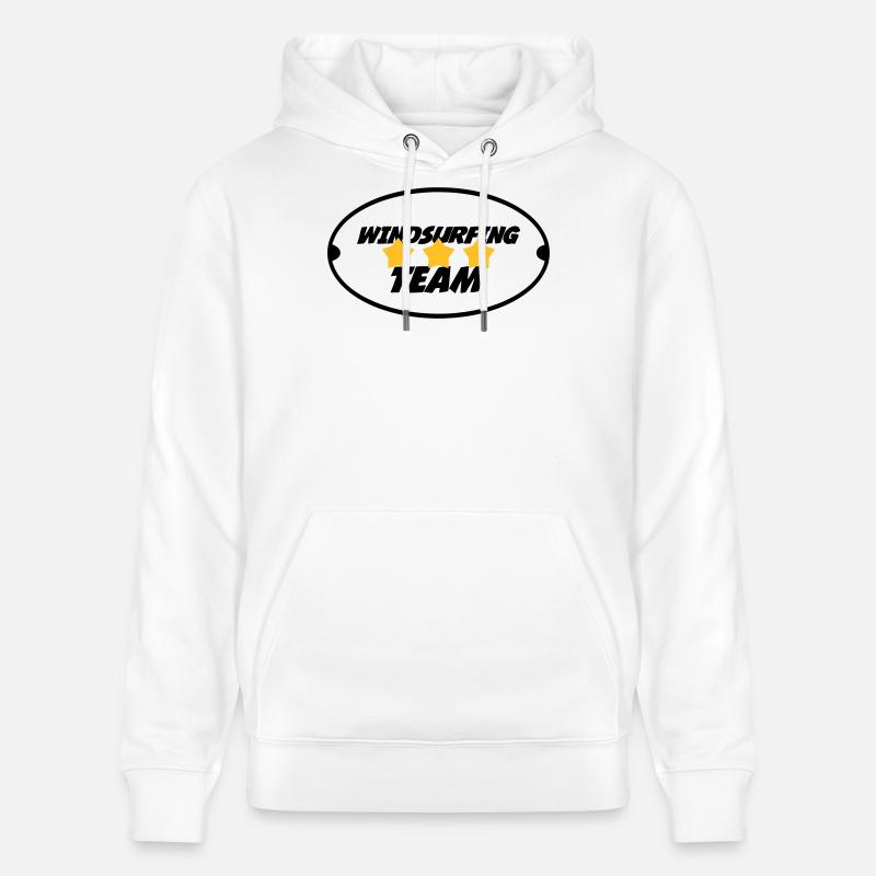 Windsurfing / Windsurfen / Planche à voile - Sweat à capuche bio CRUISER Stanley/Stella Unisexe - blanc
