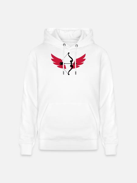 Archery / Bogenschießen / Tir à l'arc - Stanley/Stella CRUISER Unisex Organic Hoodie - white