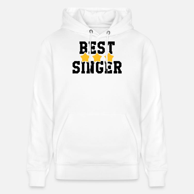 Best Singer - Sweat à capuche bio CRUISER Stanley/Stella Unisexe - blanc